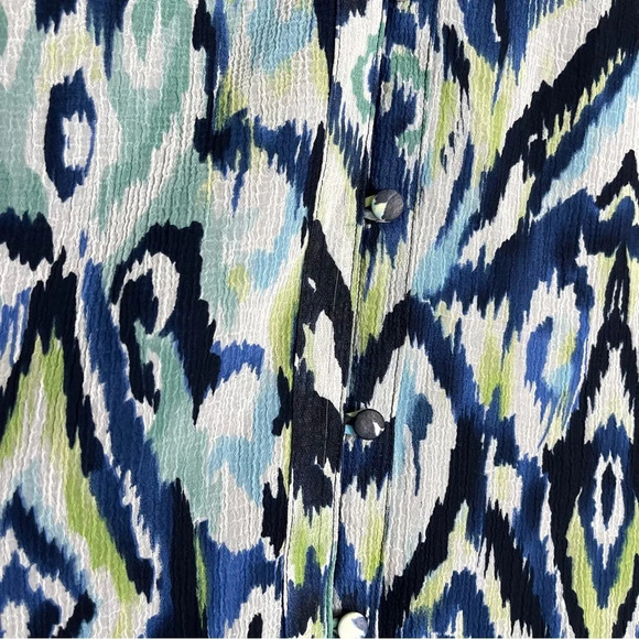 Avenue Blue and White Blouse 22/24 - Picture 4 of 7